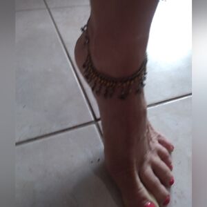 Handmade Silver Anklet Or Ankle Bracelet With Natural Stone Beads 🌸💮🏵